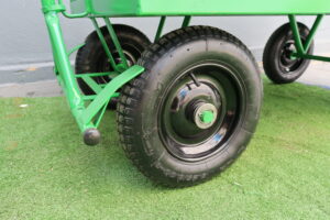 Carrinho Plataforma 500 Kg Reforçado Fechado Em Tubo Verde